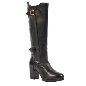 POD Womens/Ladies Nitika Leather Boots / Black